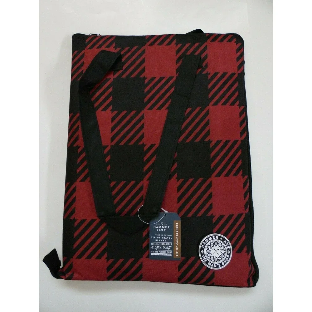 Hammer‎ + Axe Water Resistant Padded Mat, Zip Up Travel Blanket 4.5 x 5.5 foot